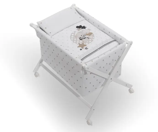 Slika Kolijevka set white Amorosos beige - Interbaby