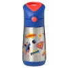 Slika Termo bočica sa slamkom, 350ml - Superman b.box 