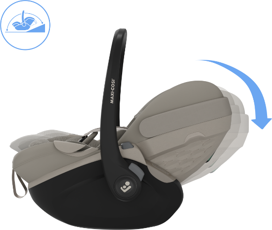 Slika Autosjedalica Pebble Slide Pro, Grupa 0+ (0-13 kg) (40-87 cm) - Sapphire Sand Maxi-Cosi