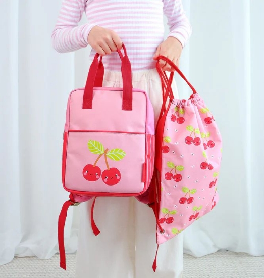 Slika Dječji sportski ruksak s vezicom, Happy cherries - A Little Lovely Company