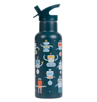 Slika Dječja bočica 500ml, Robots - A Little Lovely Company