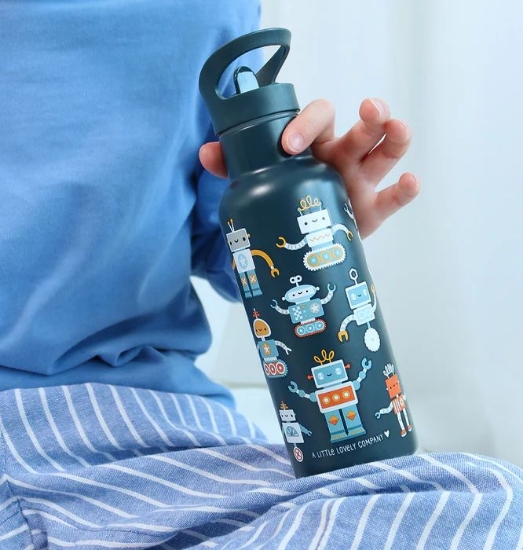 Slika Dječja bočica 500ml, Robots - A Little Lovely Company