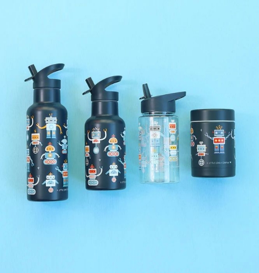 Slika Dječja bočica 500ml, Robots - A Little Lovely Company