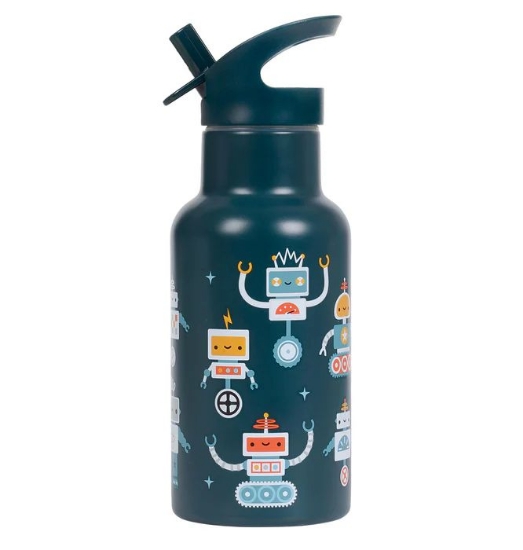 Slika Dječja bočica 350ml, Robots - A Little Lovely Company