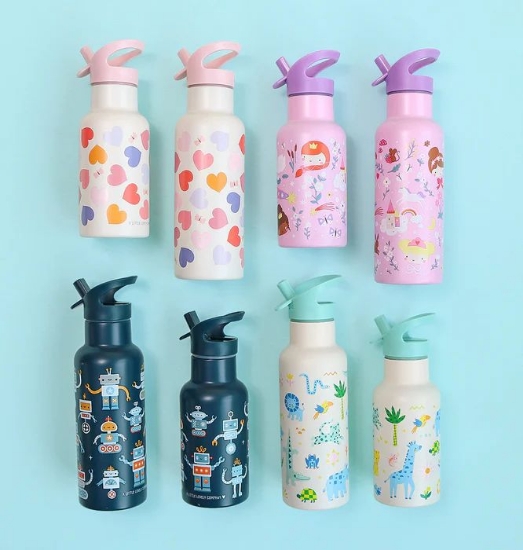 Slika Dječja bočica 350ml, Robots - A Little Lovely Company