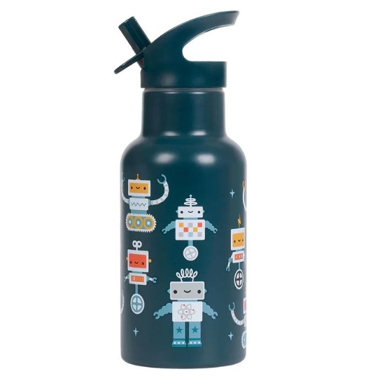 Slika Dječja bočica 350ml, Robots - A Little Lovely Company