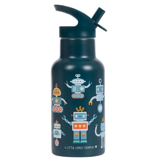 Slika Dječja bočica 350ml, Robots - A Little Lovely Company