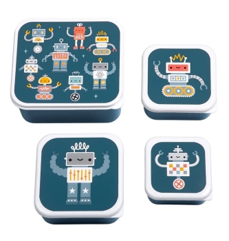 Slika Kutije za ručak i grickalice, Robots - A Little Lovely Company