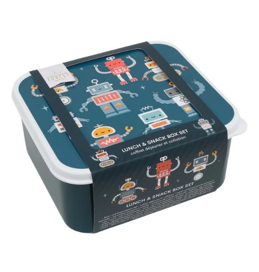 Slika Kutije za ručak i grickalice, Robots - A Little Lovely Company