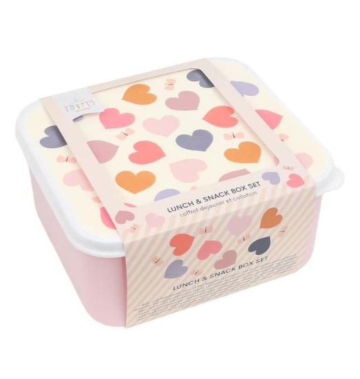 Slika Kutije za ručak i grickalice, Hearts - A Little Lovely Company