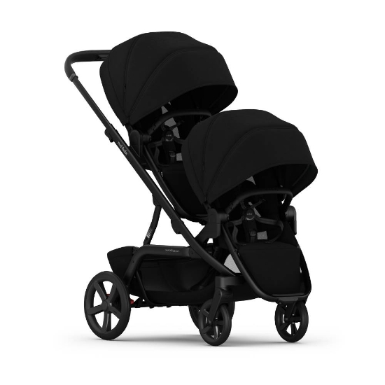 Slika NUVO 2 Twin dječja kolica za blizance 2u1, Platinum Black REDSBABY 