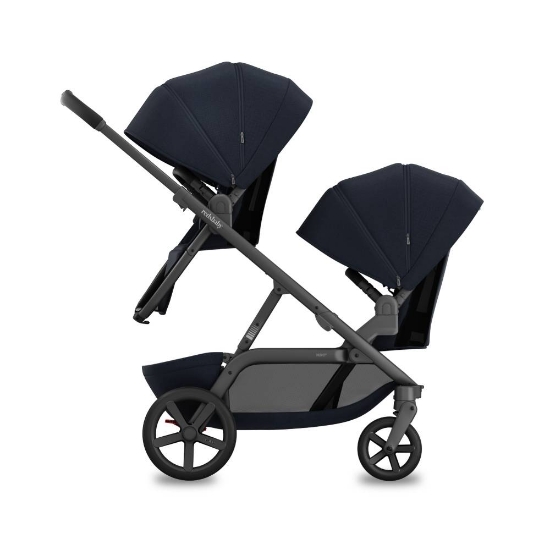 Slika NUVO 2 Twin dječja kolica za blizance 2u1, Midnight Blue REDSBABY 