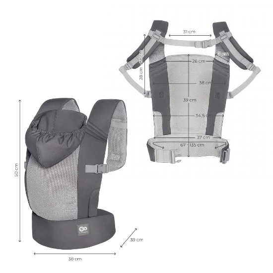 Slika Kinderkraft nosiljka CARRYBEE, Grey