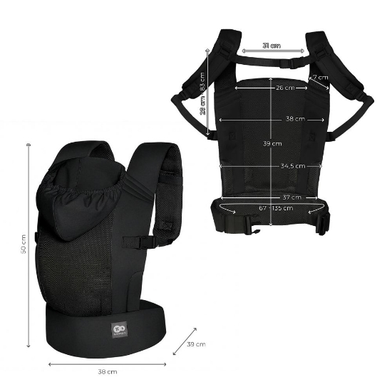 Slika Nosiljka CARRYBEE, Black Kinderkraft 