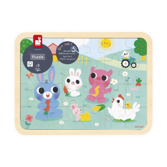 Slika Drvene puzzle - Farma