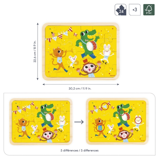 Slika Drvene puzzle - Party