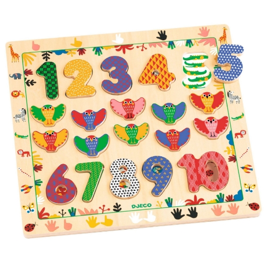 Slika Drvene puzzle - Brojevi