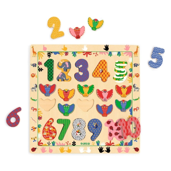 Slika Drvene puzzle - Brojevi