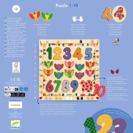 Slika Drvene puzzle - Brojevi
