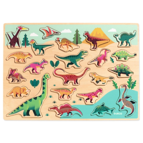 Slika Drvene puzzle - Dino