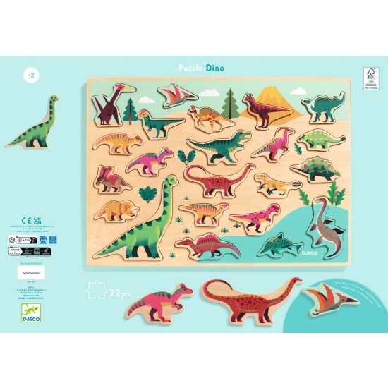 Slika Drvene puzzle - Dino