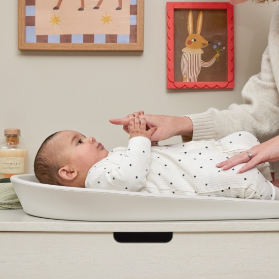 Slika Silikonska mekana podloga za prematanje Squishy - Ivory - Shnuggle