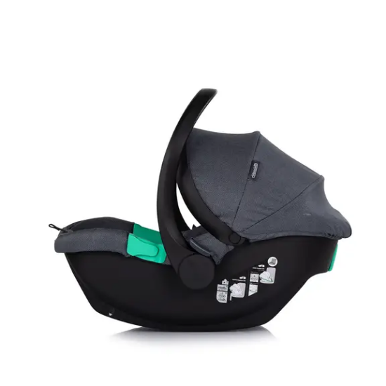 Slika Dječja kolica 3u1 Aurora Charcoal - Chipolino