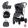 Dječja kolica 3u1 Aurora Charcoal - Chipolino