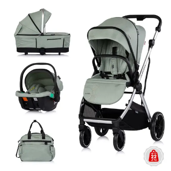 Slika Dječja kolica 3u1 Aurora Matcha - Chipolino