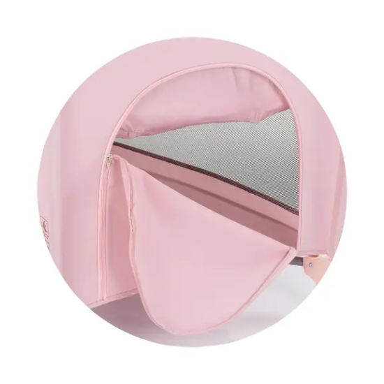 Slika Putni krevetić s podlogom za prematanje Bella Pink Powder - Chipolino