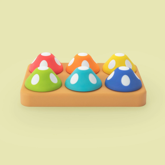 Slika Sassy Matching Mushrooms igra uparivanja