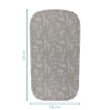 Slika Navlaka za podlogu za prematanje Eva 61x36 cm, Safary grey