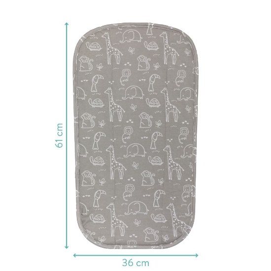 Slika Navlaka za podlogu za prematanje Eva 61x36 cm, Safary grey