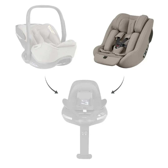 Slika Platinum autosjedalica i-Class Plus i-Size, Grupa 0+, 1 (0-18 kg) (40-105 cm) - Champagne Kikka Boo