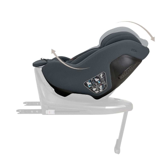 Slika Platinum autosjedalica i-Class Plus i-Size, Grupa 0+, 1 (0-18 kg) (40-105 cm) - Graphite Kikka Boo
