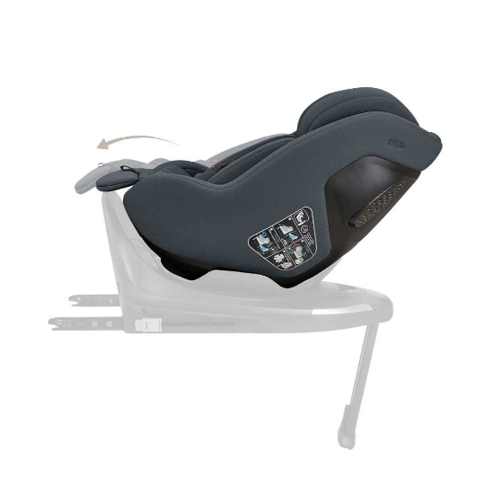 Slika Platinum autosjedalica i-Class Plus i-Size, Grupa 0+, 1 (0-18 kg) (40-105 cm) - Graphite Kikka Boo