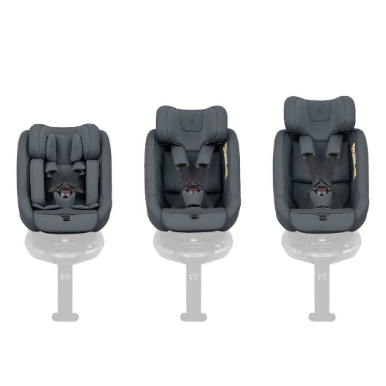Slika Platinum autosjedalica i-Class Plus i-Size, Grupa 0+, 1 (0-18 kg) (40-105 cm) - Graphite Kikka Boo