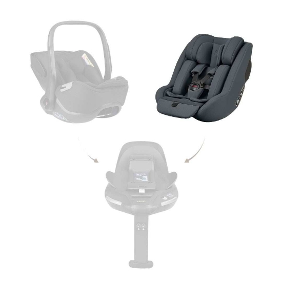 Slika Platinum autosjedalica i-Class Plus i-Size, Grupa 0+, 1 (0-18 kg) (40-105 cm) - Graphite Kikka Boo