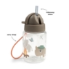 Slika Dječja boca sa slamkom - Tiny trails Sand (280 ml)