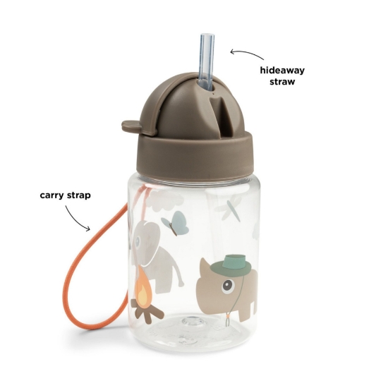 Slika Dječja boca sa slamkom - Tiny trails Sand (280 ml)