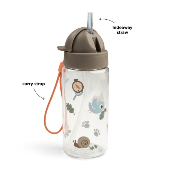 Slika Dječja boca sa slamkom - Tiny trailsSand (350 ml)