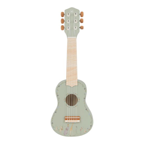 Slika Dječja drvena gitara Safari Friends Green - Little Dutch