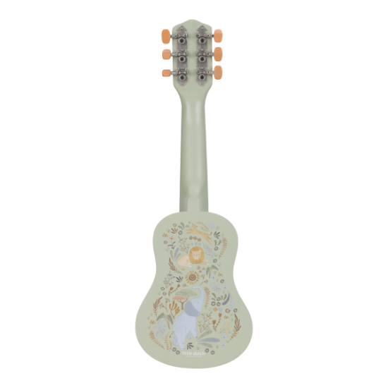 Slika Dječja drvena gitara Safari Friends Green - Little Dutch