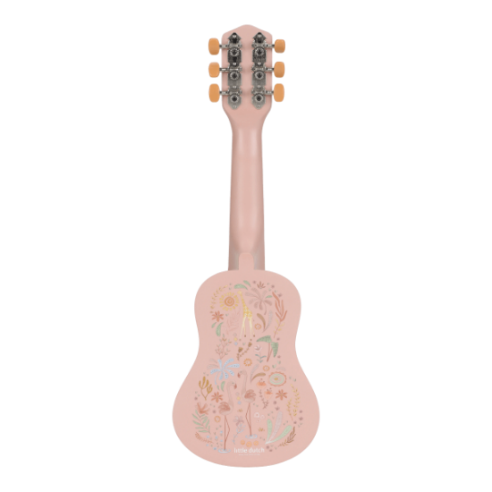 Slika Dječja drvena gitara Safari Friends Pink - Little Dutch