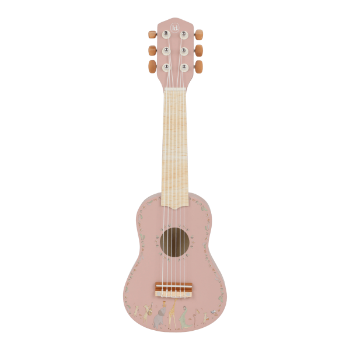 Slika Dječja drvena gitara Safari Friends Pink - Little Dutch