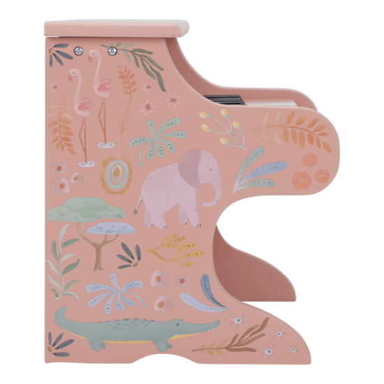 Slika Drveni klavir Safari Friends Pink - Little Dutch