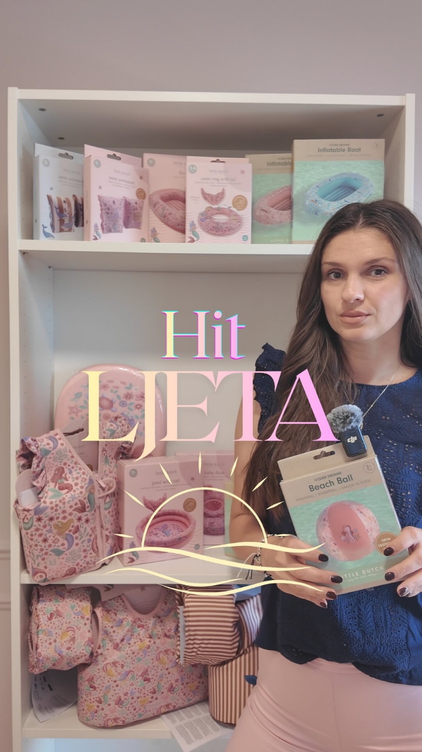 🌊🧜‍♀️ Evo što je ovo ljeto hit među bebama!Nova Little Dutch ljetna kolekcija donosi čarobni podmorski svijet u nježnim roza i plavim tonovima, uz potpuno novi uzorak inspiriran morskim dubinama. Od preslatkih prsluka za plivanje i obruča za bebe d...