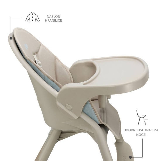 Slika Hranilica Dinnly 2u1, bež Kinderkraft