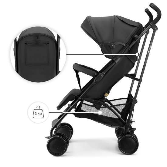 Slika Kišobran kolica Siesta 2 crna Kinderkraft