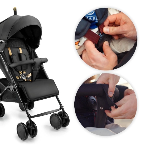 Slika Kišobran kolica Siesta 2 crna Kinderkraft